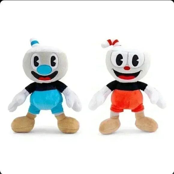 Cuphead 8-Inch Plush Set of 2 | Cuphead and Mugman - Picture 1 of 8